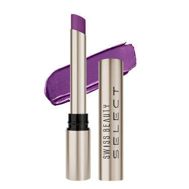Swiss Beauty Select High On Shine Creamy Lipstick | With Mirror-shine finish | Enriched with Vitamin E | Shade- Admirer Plum, 1g |